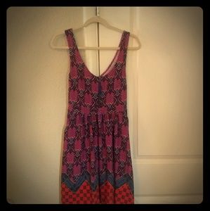 Maeve sleeveless geometric pattern dress